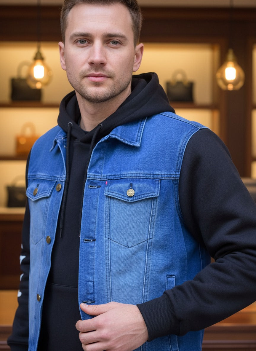 Jeans & Fleece Hoodie