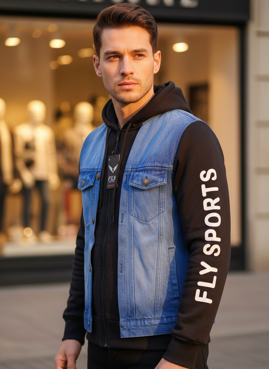 Jeans & Fleece Hoodie